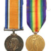 WW1 British War & Victory Medal Pair - Dvr. R. Leaf, Royal Artillery