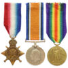 WW1 1914-15 Star Medal Trio - Pte. F. Bishop, Manchester Regiment
