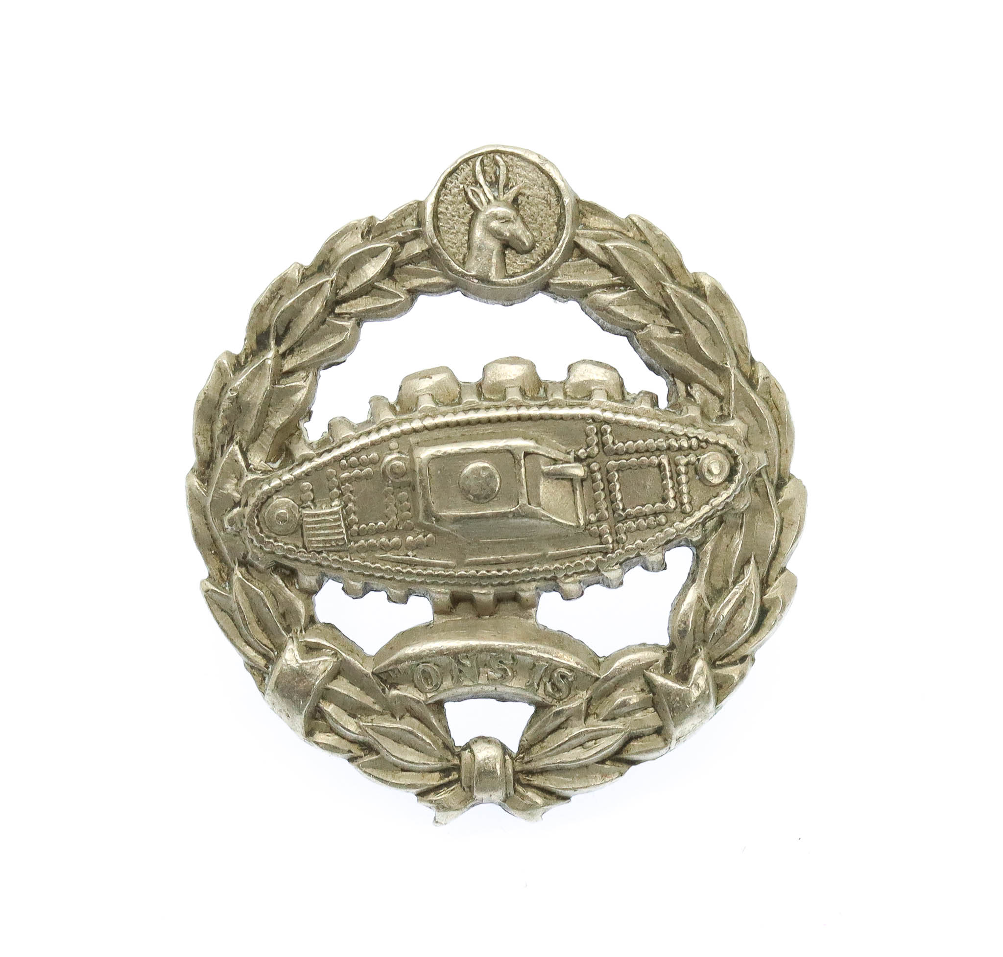 WW2 South African Tank Corps Collar Badge