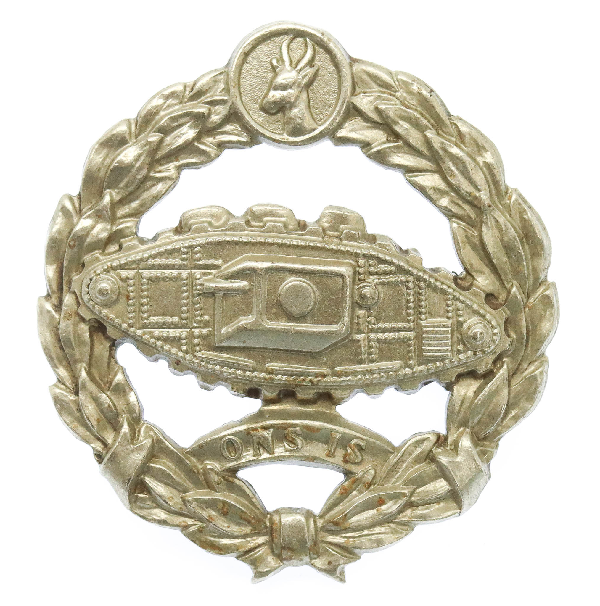 WW2 South African Tank Corps Cap Badge (c.1941 - 43)