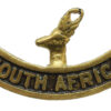 WW2 South Africa Cast Brass Shoulder Title