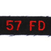 57th Field Battery Royal Canadian Artillery (57FD) Cloth Shoulder Title