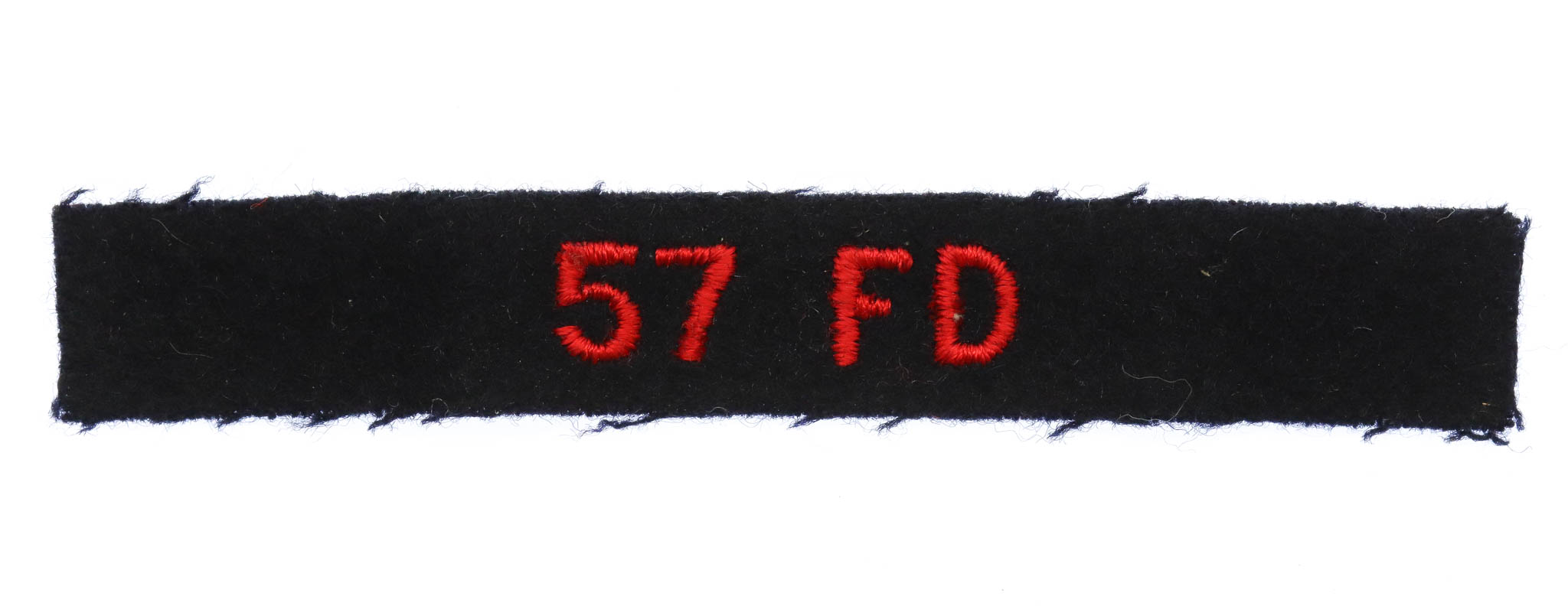 57th Field Battery Royal Canadian Artillery (57FD) Cloth Shoulder Title