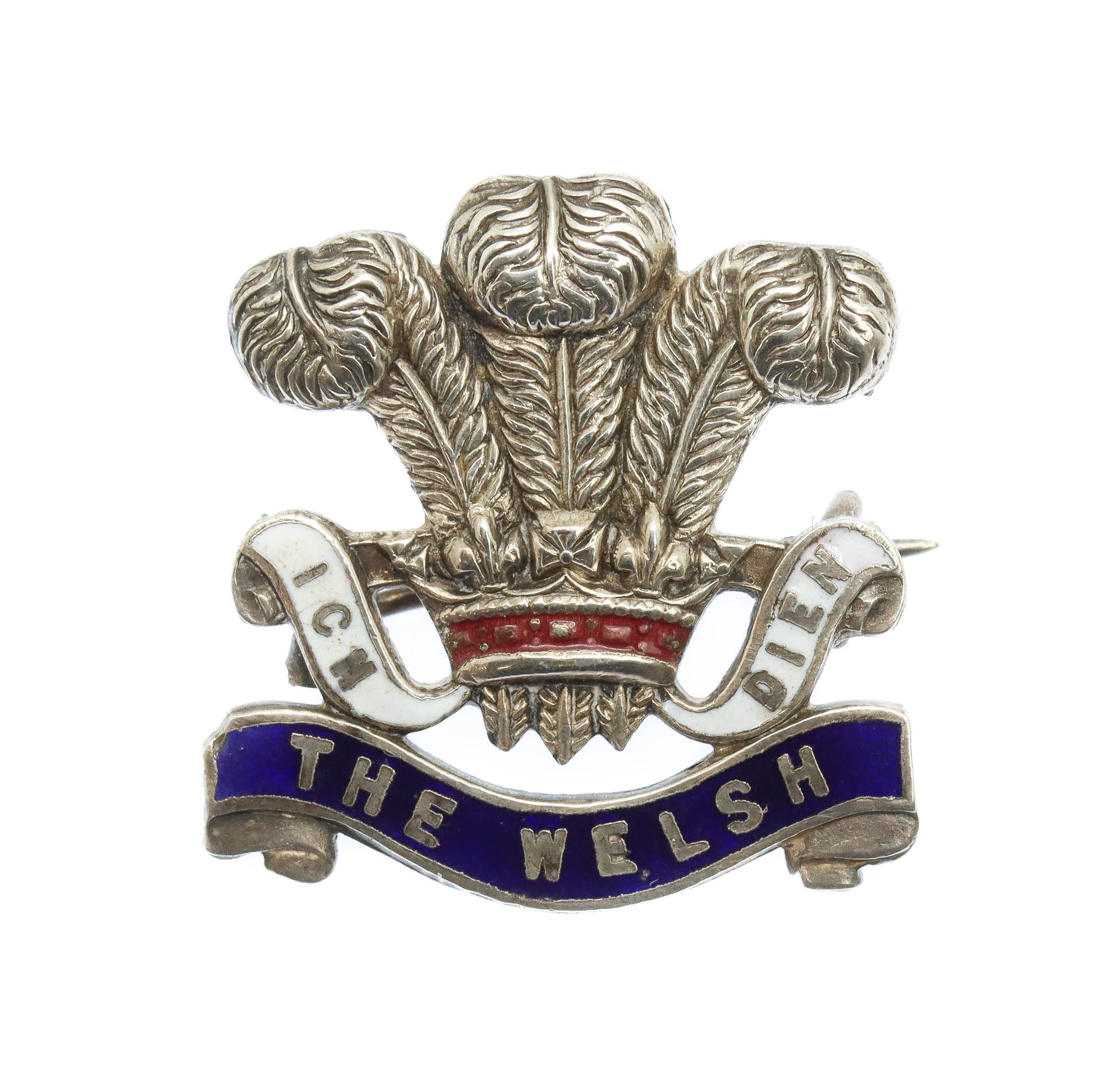 WW1 Welsh Regiment Enamelled Sweetheart Brooch