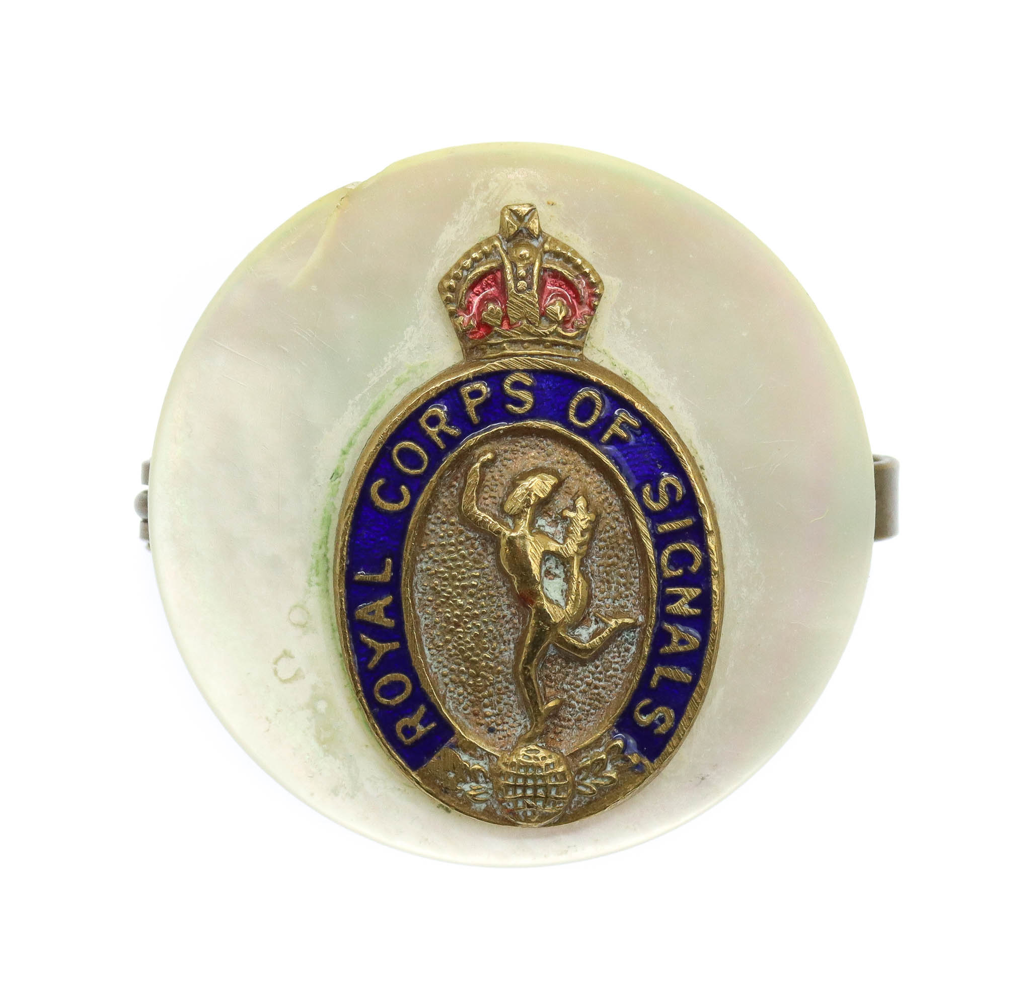 WW2 Royal Corps of Signals Sweetheart Brooch