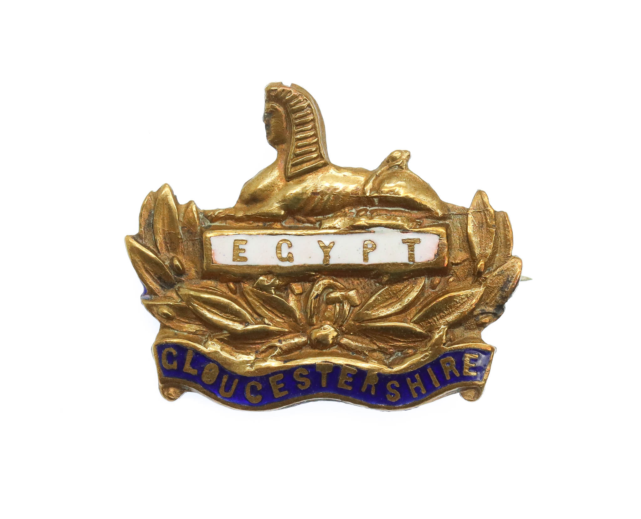 Gloucestershire Regiment Enamelled Sweetheart Brooch