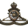 South African Artillery Cap Badge - King's Crown (Revolving Wheel)