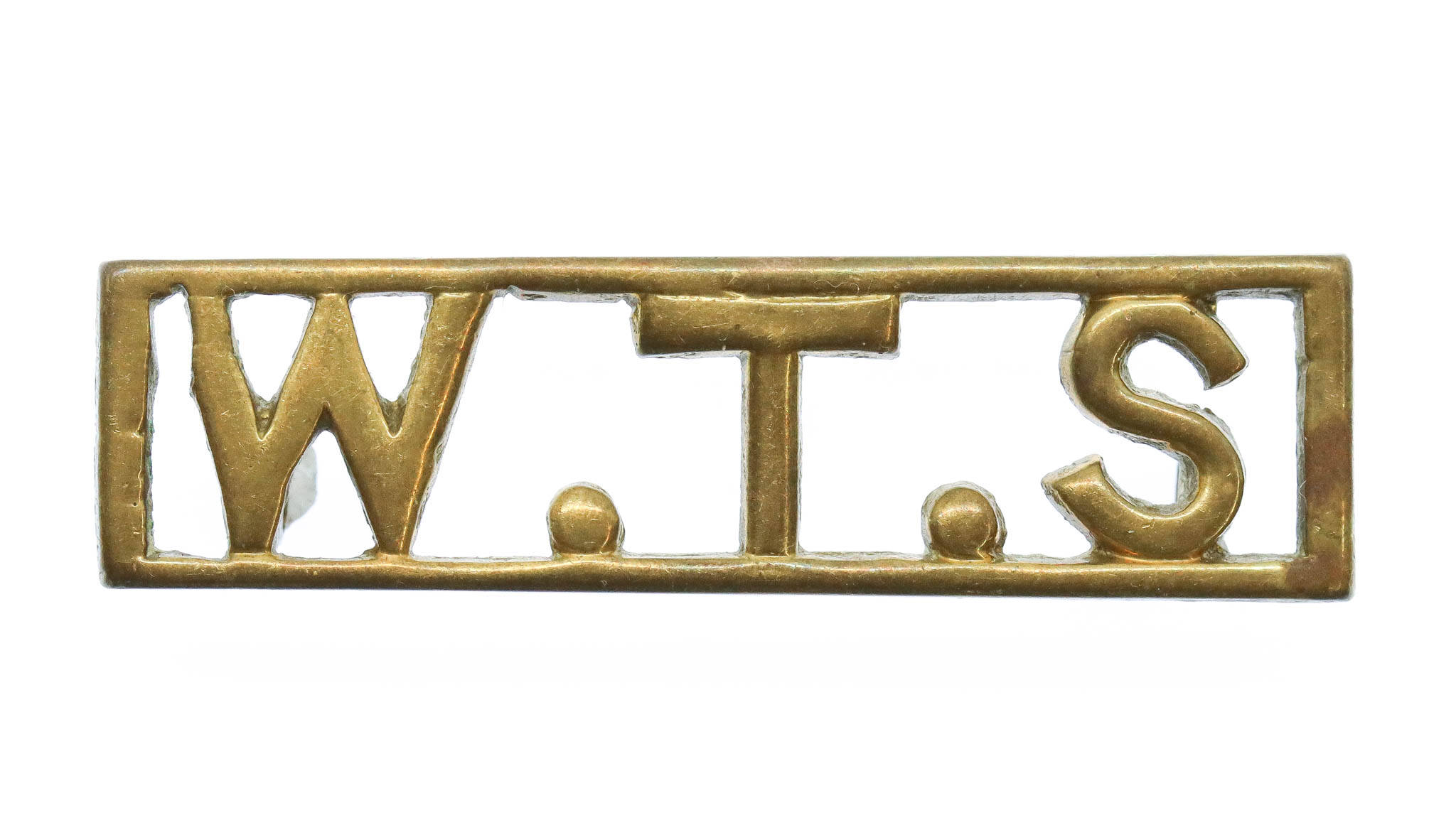 WW2 East African Women's Transport Service (W.T.S.) Cast Shoulder Title