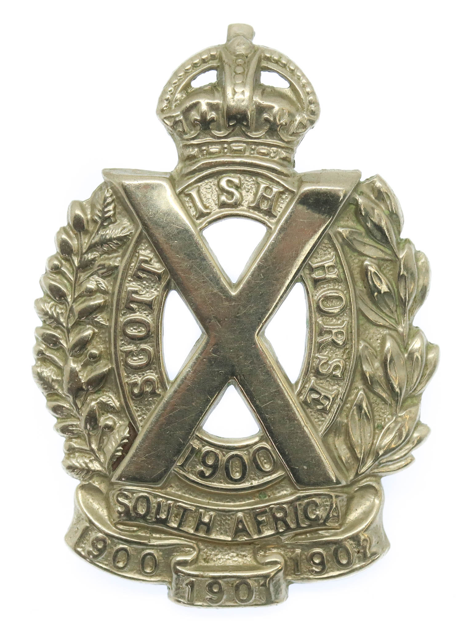 Scottish Horse Yeomanry Cap Badge - King's Crown