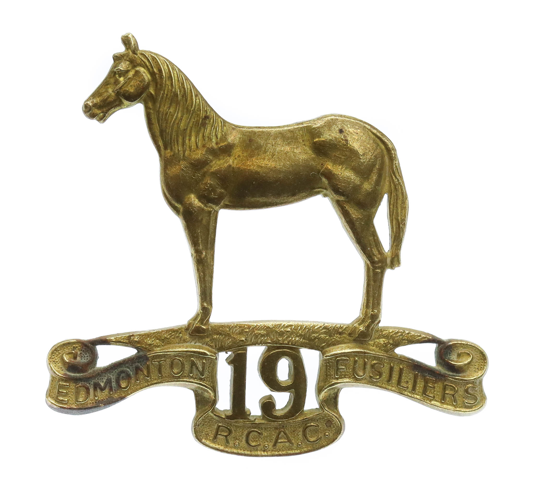 Canadian 19th Edmonton Fusiliers Cap Badge