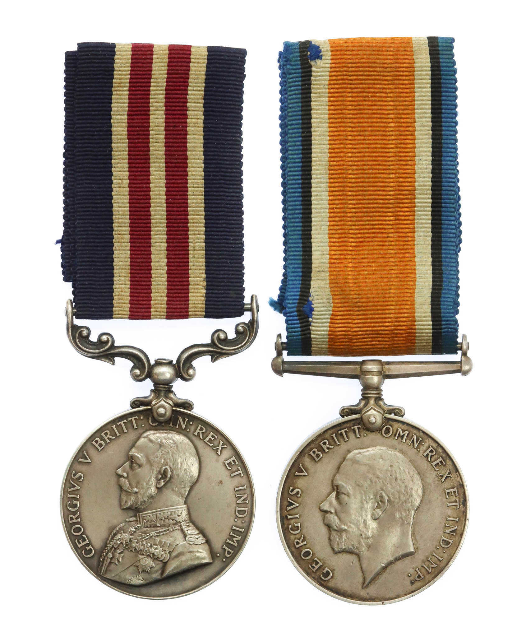 WW1 Military Medal and British War Medal - Pte. C.W. Lockwood, 7th Bn. King's Own Yorkshire Light Infantry - Wounded