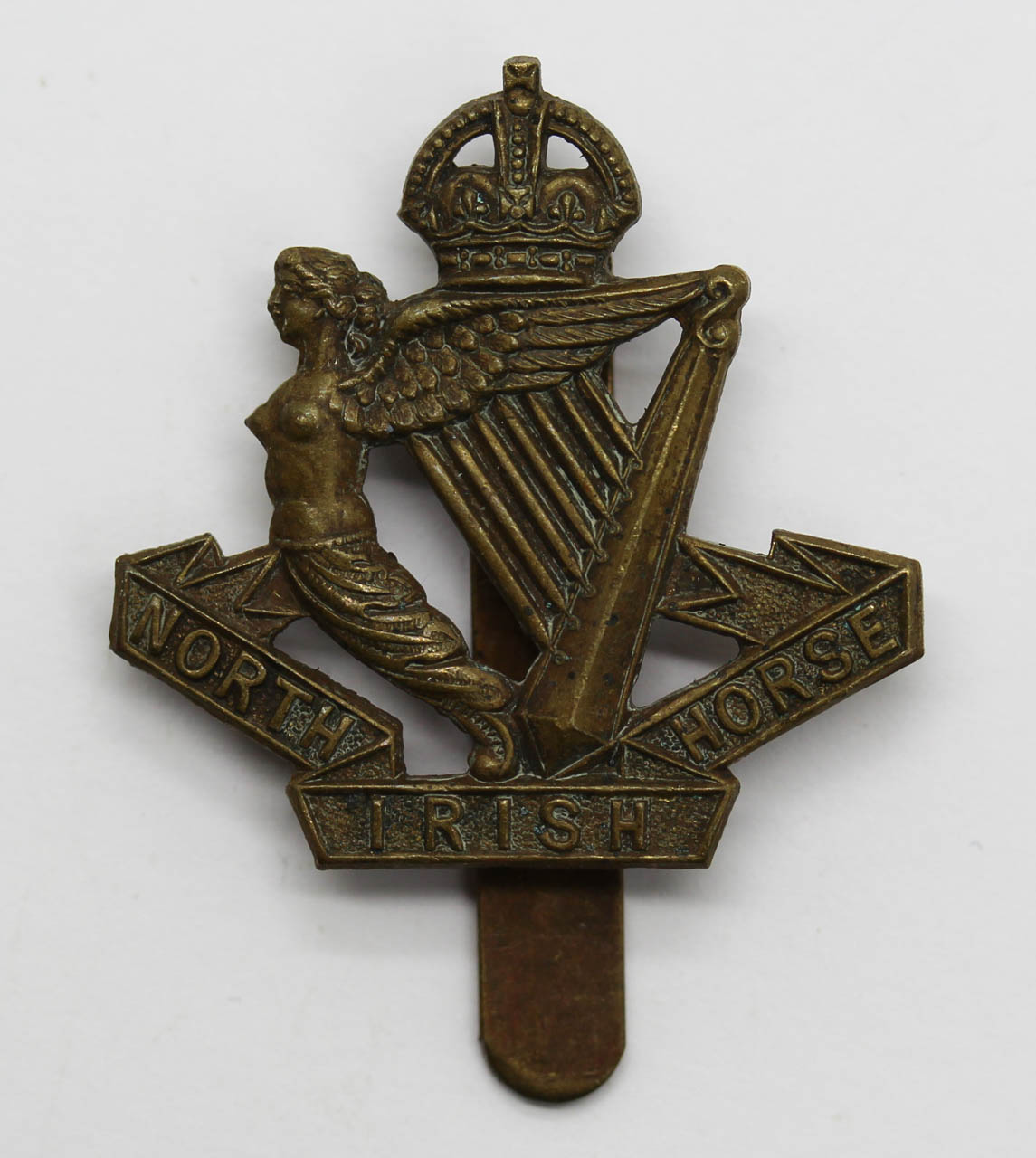 North Irish Horse Beret Badge - King's Crown