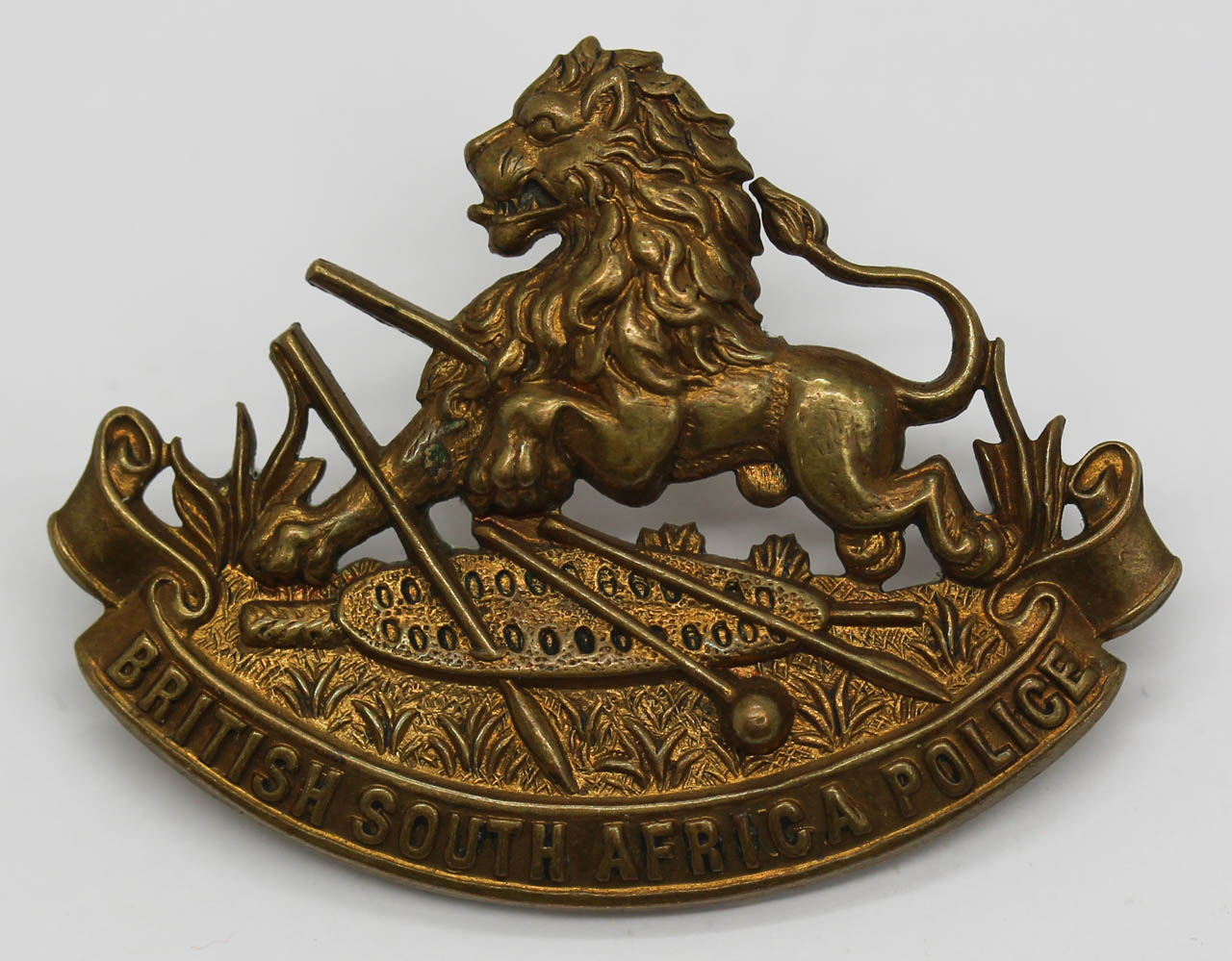 Rhodesia British South Africa Police Slouch Hat Badge