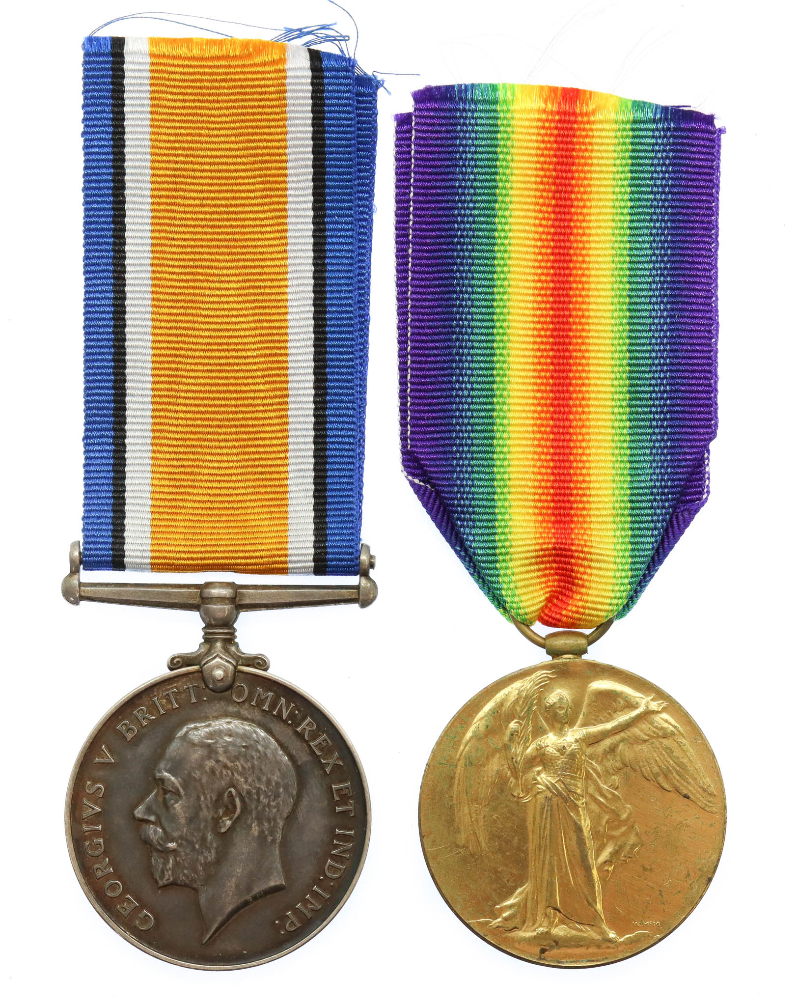 WW1 British War & Victory Medal Pair - Pte. N.W. Habgood, Essex Regiment