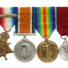WW1 1914 Mons Star Trio and 1935 Silver Jubilee Medal Group of Four - Pte. R.E. Webb, Norfolk Regiment