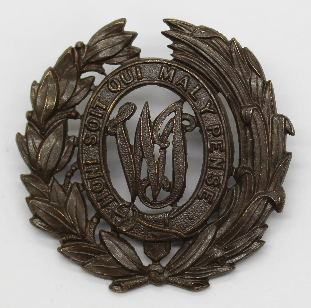 West Indian Regiment Officer's Bronze Cap Badge