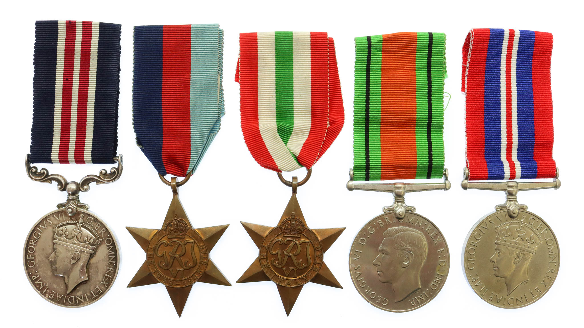 WW2 Military Medal (Immediate Award) Group of Five - Fsr. W. Carson, Royal Scots Fusiliers (Recommended for the D.C.M.)