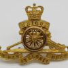 Royal Artillery Officer's Dress Cap Badge - Queen's Crown