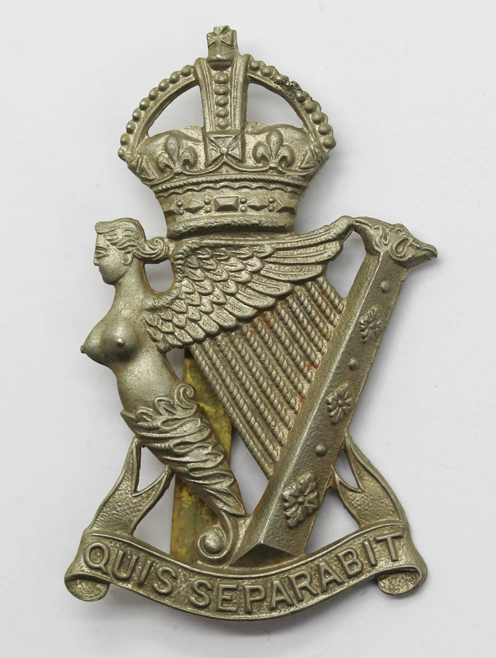 Royal Ulster Rifles Cap Badge - King's Crown