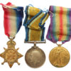 WW1 1914 Mons Star Medal Trio - L.Cpl. E. Wheeler, Coldstream Guards