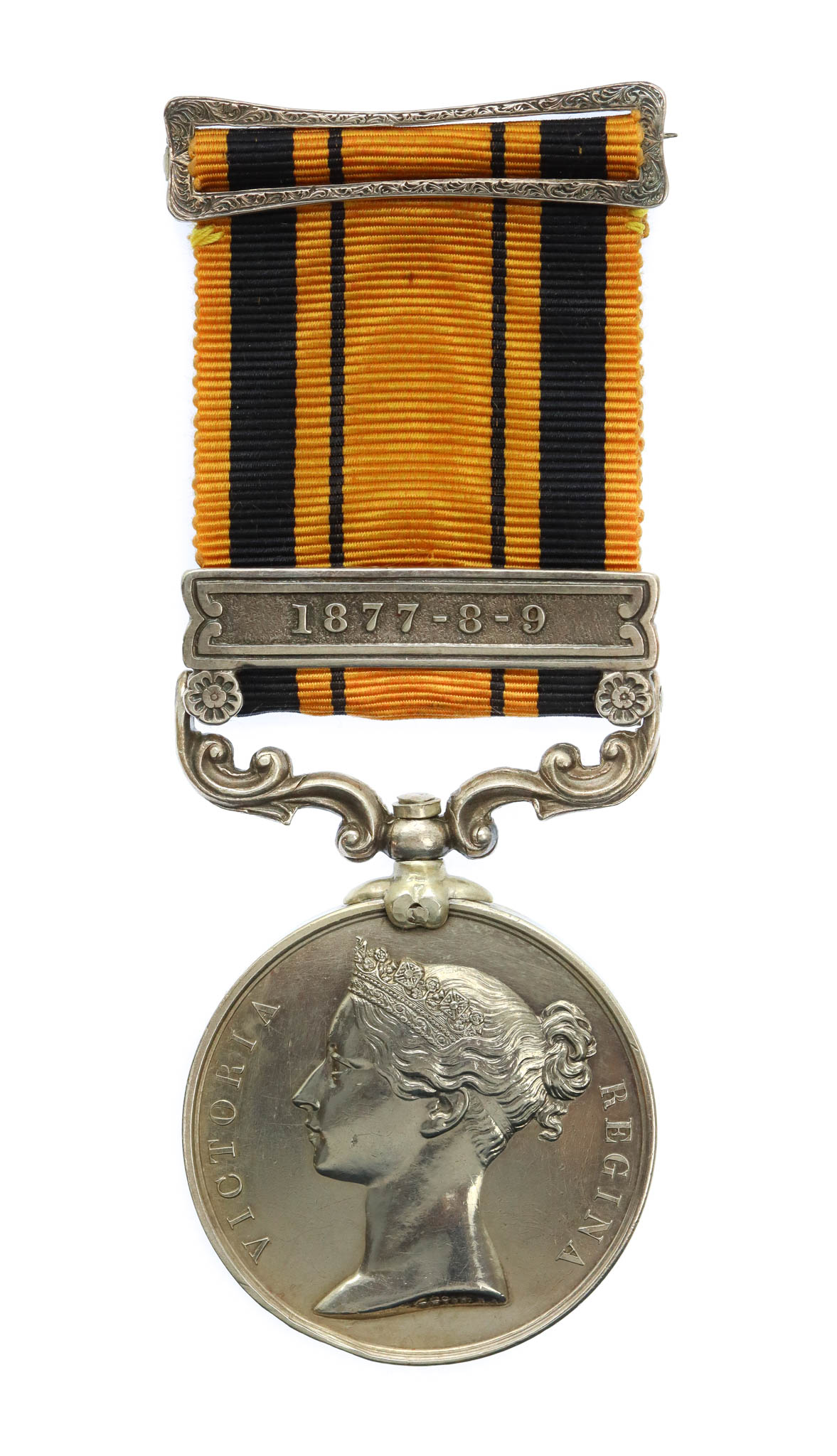 South Africa 1877-79 (Zulu War) Medal (Clasp - 1877-8-9) - Pte. J. Gorman, 90th Regiment of Foot