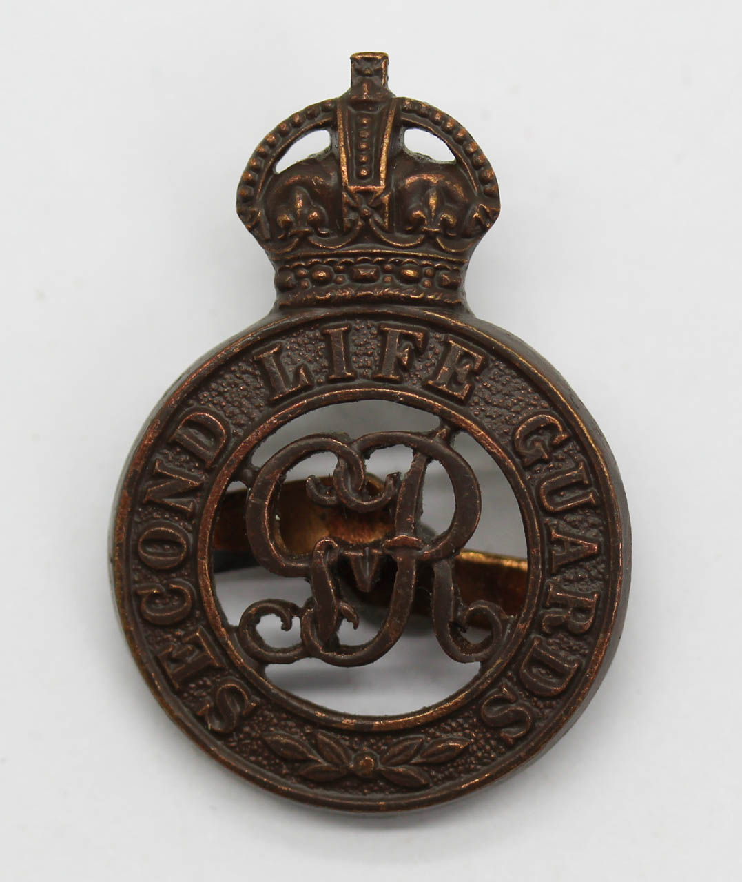 George V Second Life Guards Officer's Service Dress Cap Badge