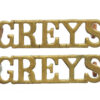 Pair of Royal Scots Greys (GREYS) Shoulder Titles
