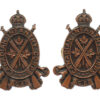 Pair of Canadian Infantry Corps Collar Badges - King's Crown