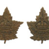 Pair of Canadian WW2 General Service Collar Badges