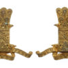 Pair of 11th Hussars Collar Badges
