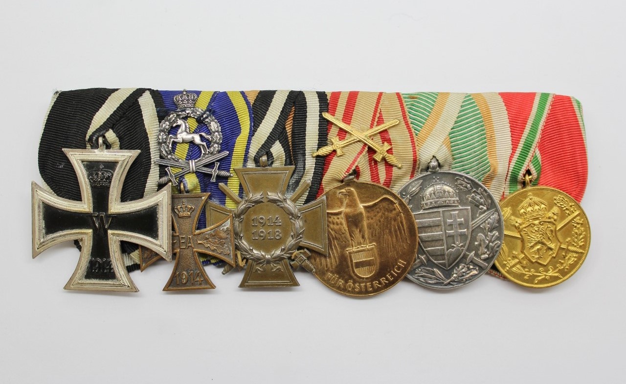 WW1 Imperial Germany Court Mounted Medal Group of Six