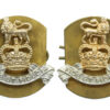 Pair of Royal Army Pay Corps (R.A.P.C.) Anodised (Staybrite) Collar Badges
