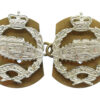 Pair of Royal Tank Regiment Anodised (Staybrite) Collar Badges