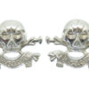 Pair of 17th/21st Lancers Anodised (Staybrite) Collar Badges
