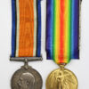 WW1 British War & Victory Medal Pair - Pte. W.J.S. Burrows, Army Service Corps