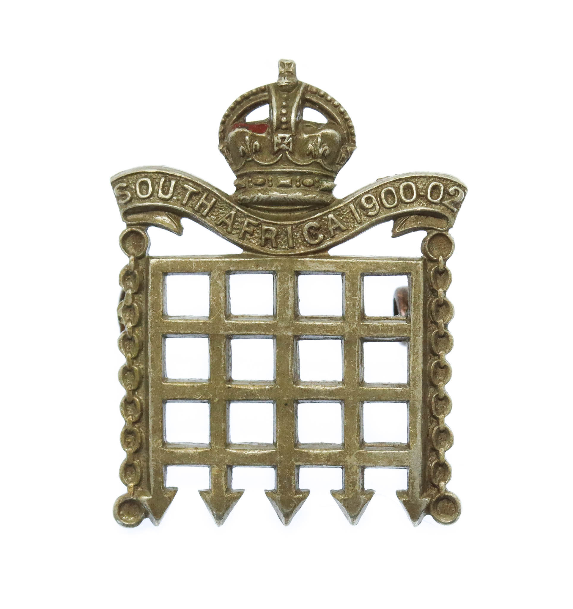16th County of London Bn (Queen's Westminster Rifles) London Regiment Collar Badge - King's Crown 