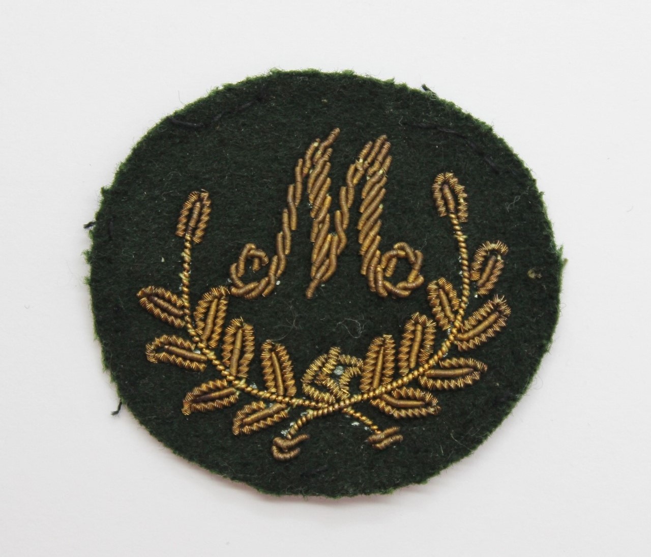 Royal Marine Mortar Trade Bullion Arm Badge