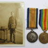 WW1 British War & Victory Medal Pair - Pte. W.H. Swanborough, 14th (West of England Bantams) Bn. Gloucestershire Regiment