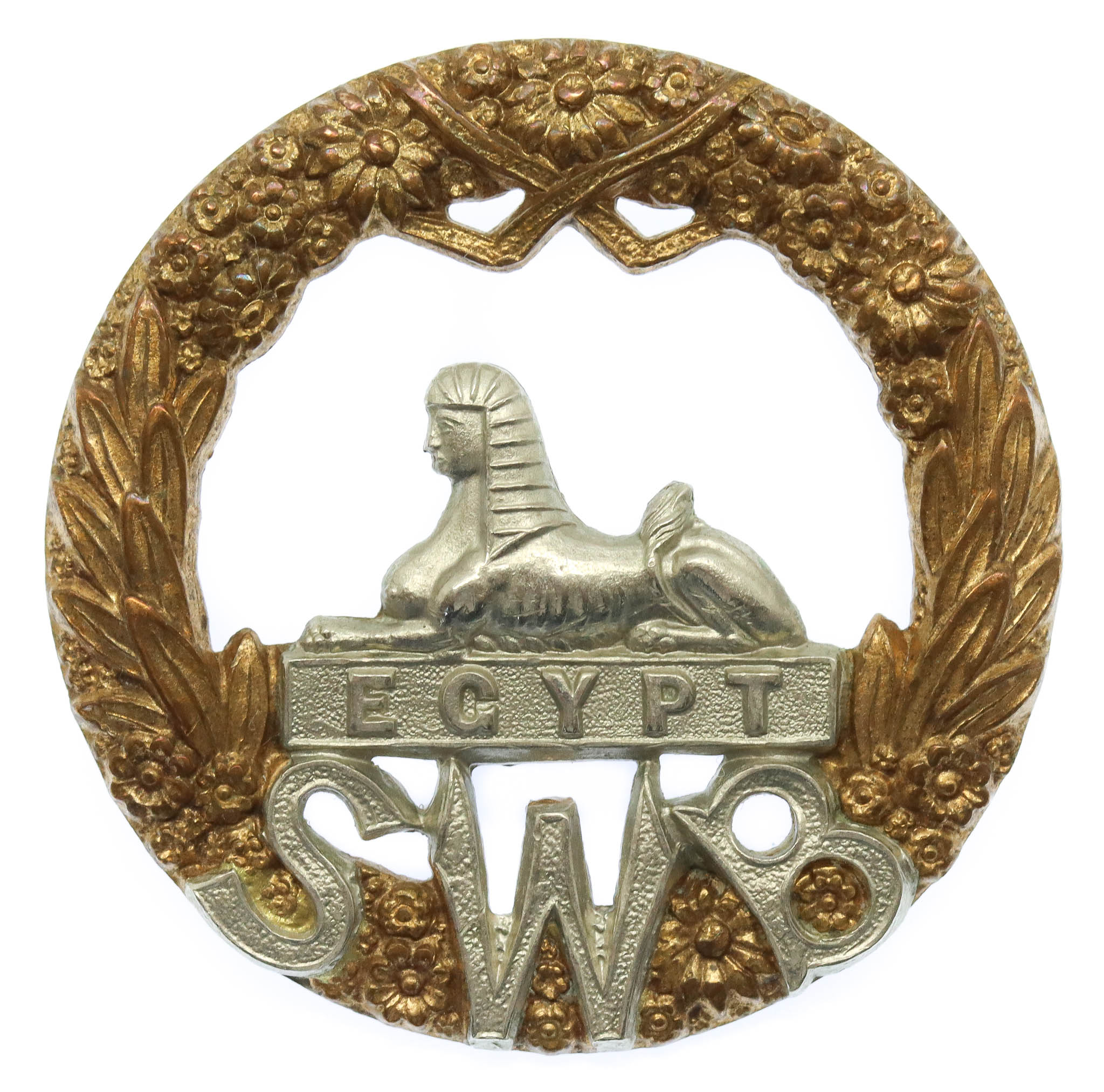 Victorian /Edwardian South Wales Borderers Cap Badge