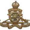 Royal Artillery (Revolving Wheel) Cap Badge - King's Crown