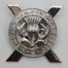 Lowland Brigade Anodised (Staybrite) Cap Badge