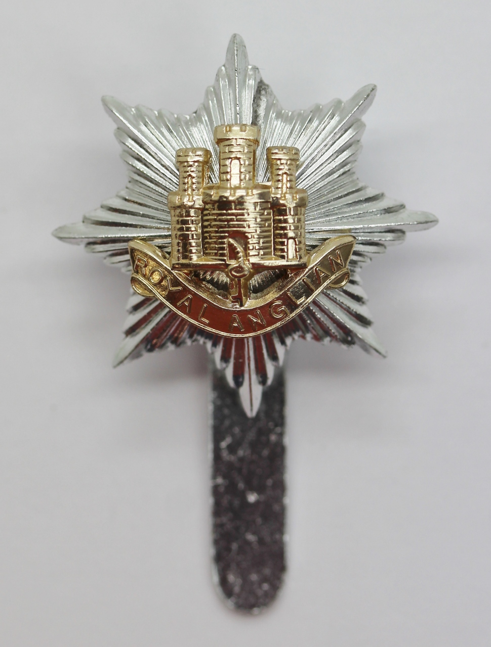 Royal Anglian Regiment Anodised (Staybrite) Cap Badge