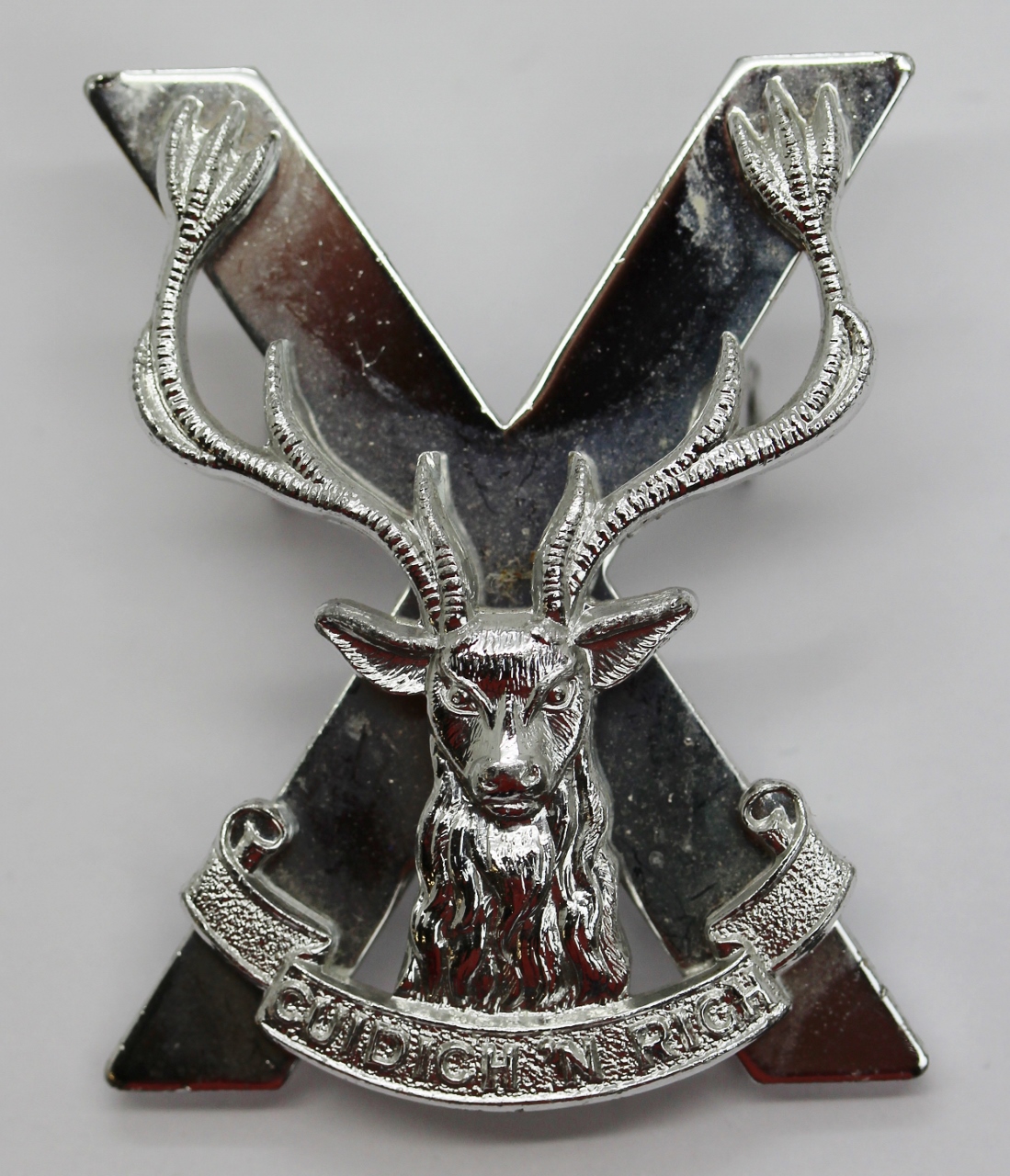 Highland Brigade Anodised (Staybrite) Cap Badge