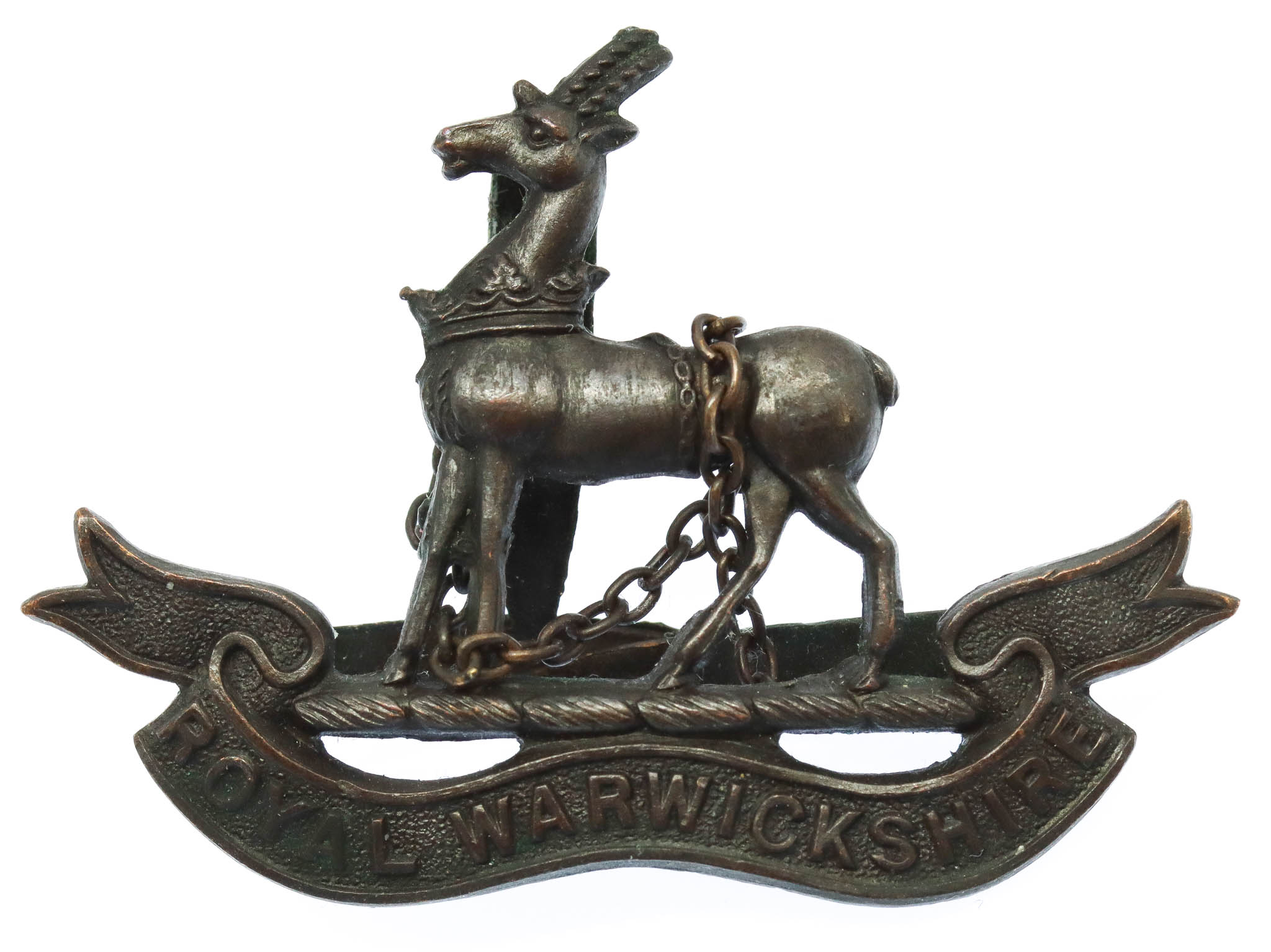 Royal Warwickshire Regiment Officer's Service Dress Cap Badge