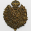George V Royal Engineers WW1 Economy Cap Badge (Non Voided Centre)