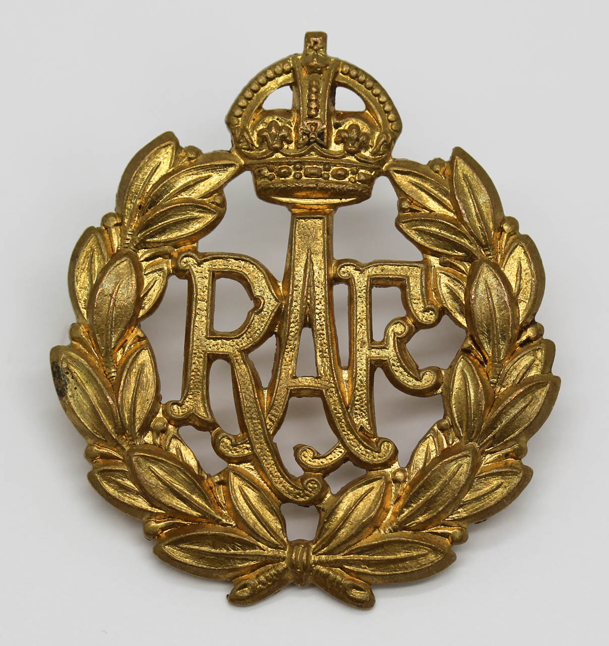 Royal Air Force (R.A.F.) Cap Badge - King's Crown