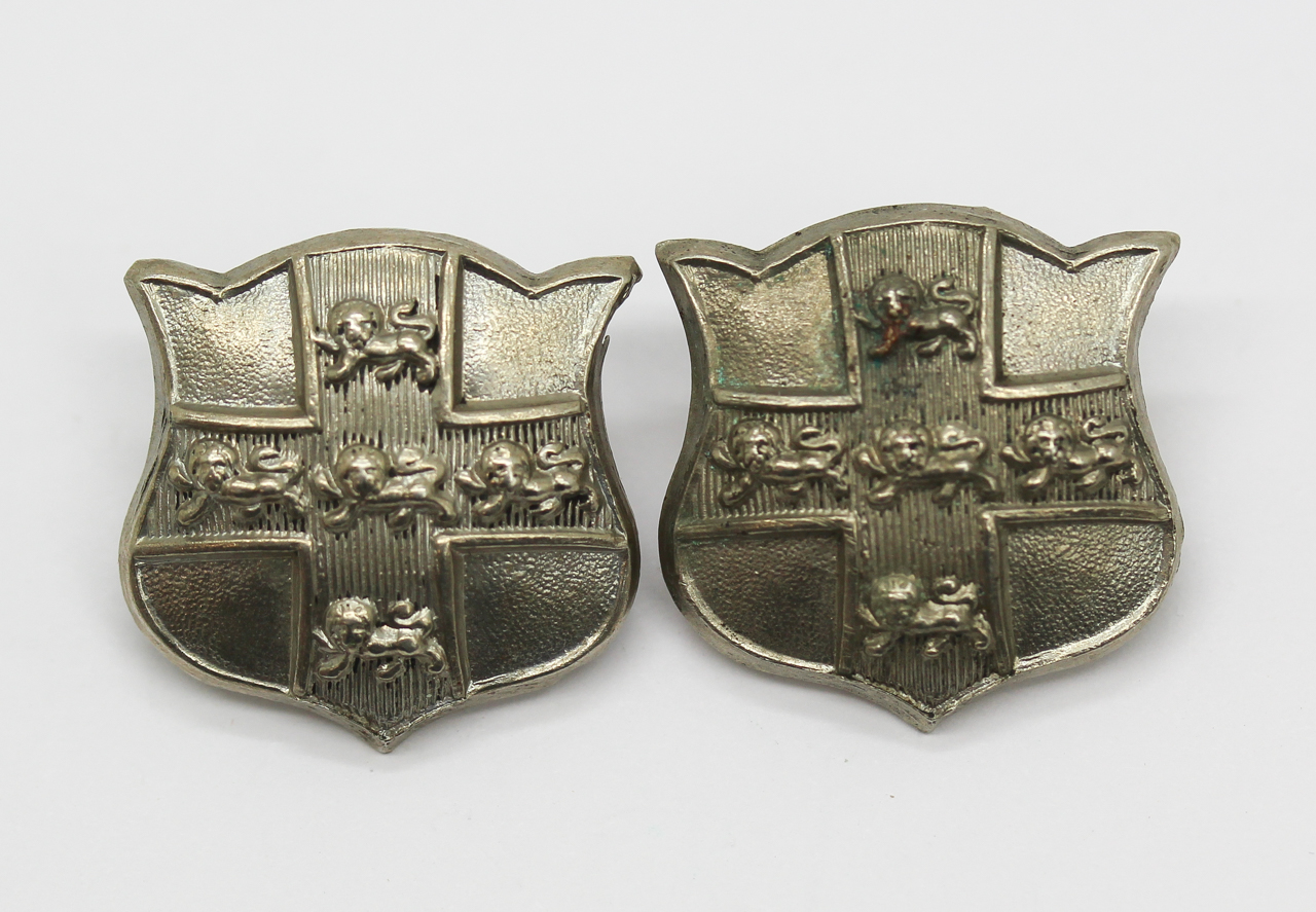 Pair of York City Police Collar Badges