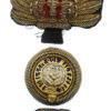 Victorian 7th (Royal Fusiliers) Regiment of Foot Officer's Forage Cap Badge )c.1874-81)