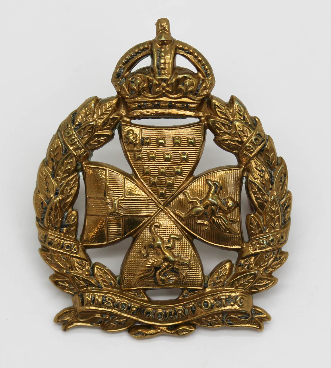 Inns of Court O.T.C. Cap Badge - King's Crown