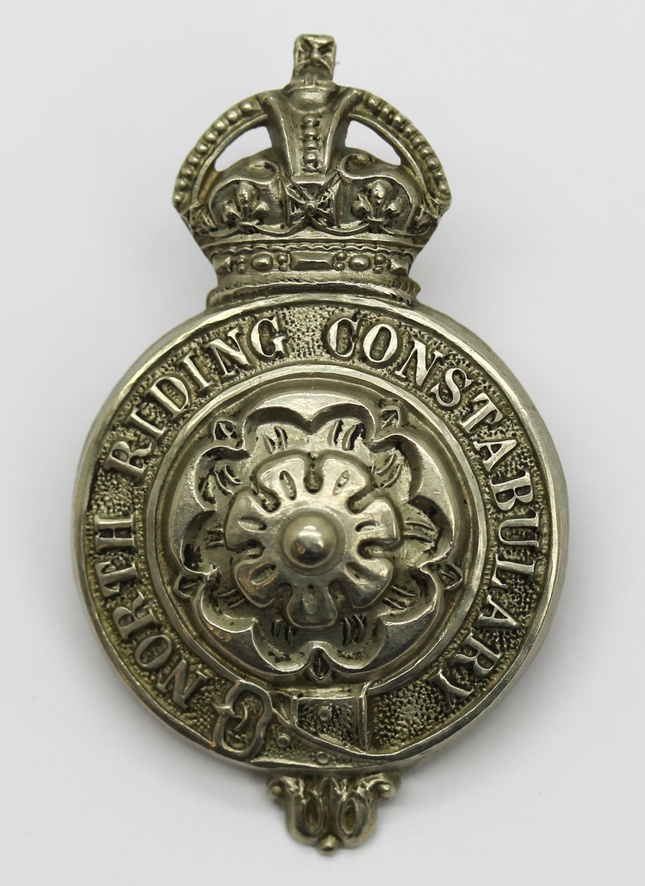 North Riding Constabulary Kepi/Cap Badge - King's Crown